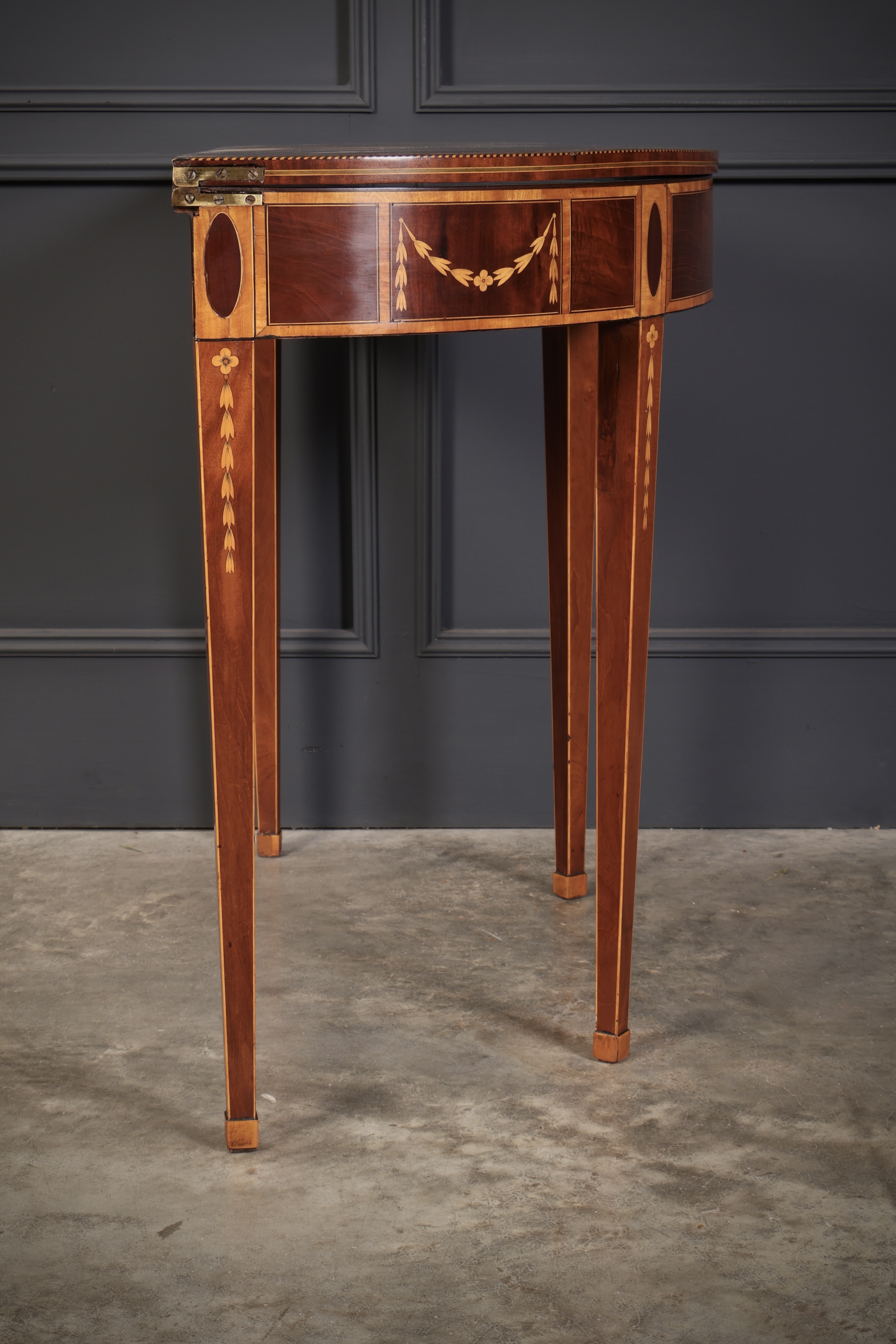 Rare 18th Century Marquetry Inlaid Tea Table - Image 12